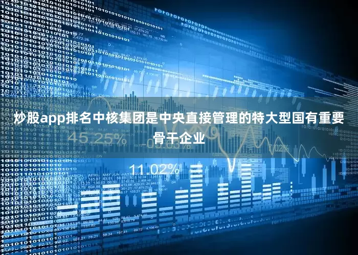 炒股app排名中核集团是中央直接管理的特大型国有重要骨干企业