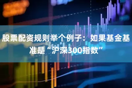 股票配资规则举个例子：如果基金基准是“沪深300指数”
